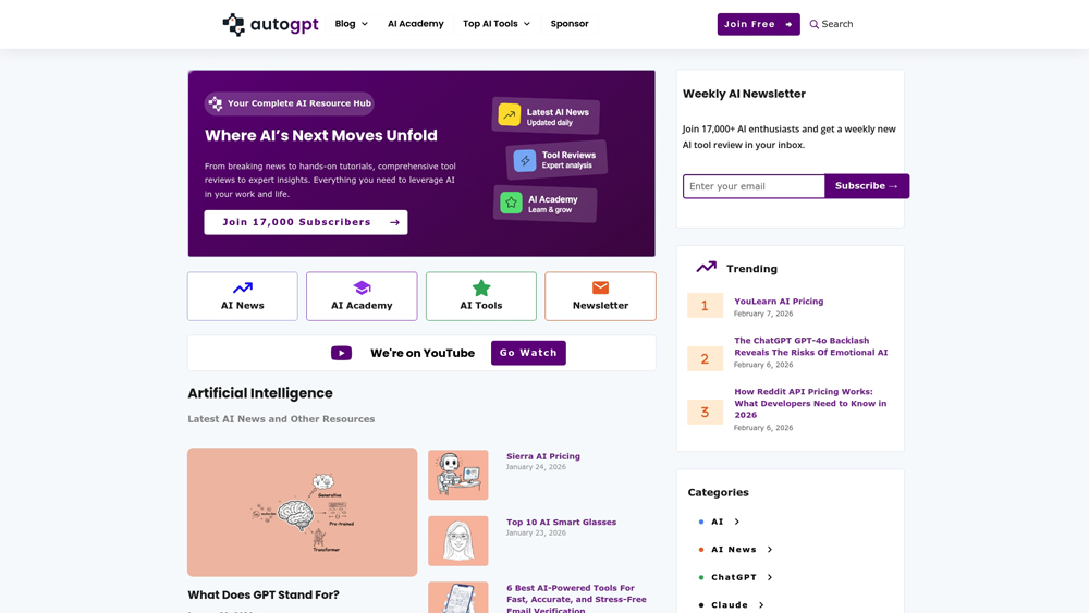 autogpt-homepage-screenshot AutoGPT terminal interface showing autonomous agent task execution