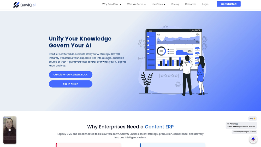 crawlq-ai-homepage-screenshot CrawlQ AI dashboard showing persona and market research tools